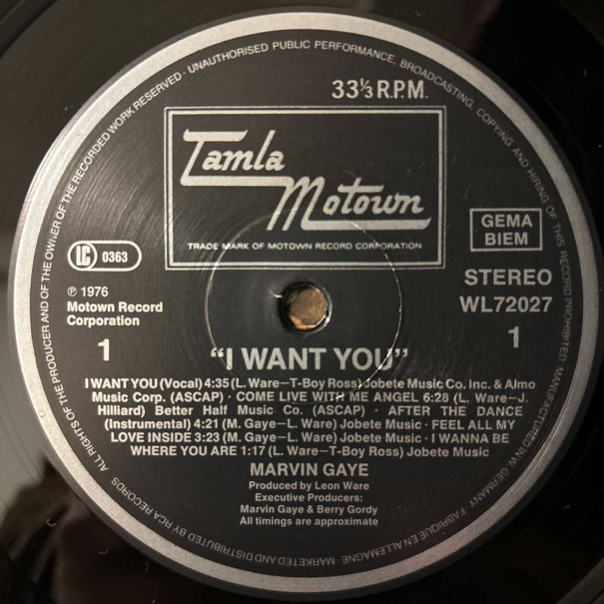 Marvin Gaye I Want You レコード LP マーヴィン・ゲイ アイ・ウォント・ユー マービン vinyl アナログ_画像3