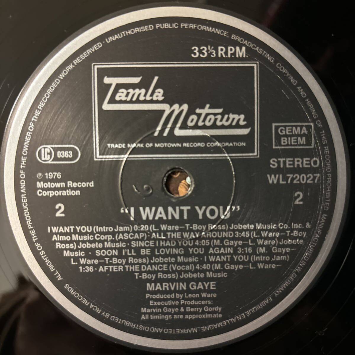 Marvin Gaye I Want You レコード LP マーヴィン・ゲイ アイ・ウォント・ユー マービン vinyl アナログ_画像4