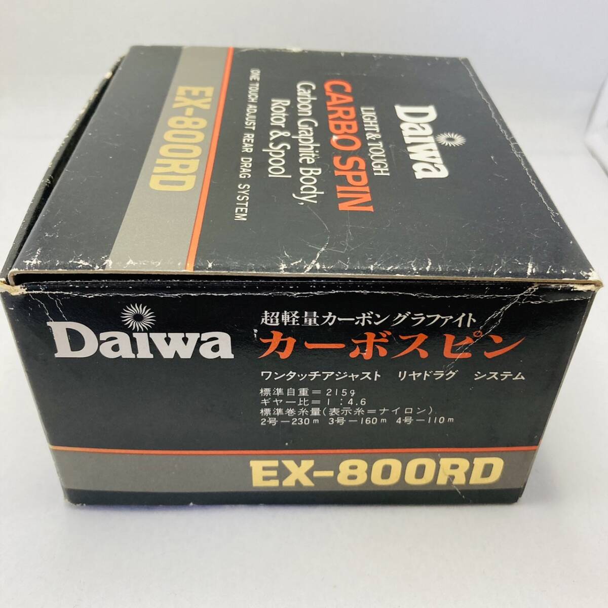 美品　箱付Daiwa ダイワ カーボンスピン　リアドラグ　EX-800RDリール　スピニングリール