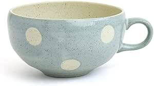 たたら(Tatara) スープカップ マグカップ 食器 水玉 ドット 美濃焼 ブルー 電子レンジ・食洗機対応 サボン 日本製 03_画像1
