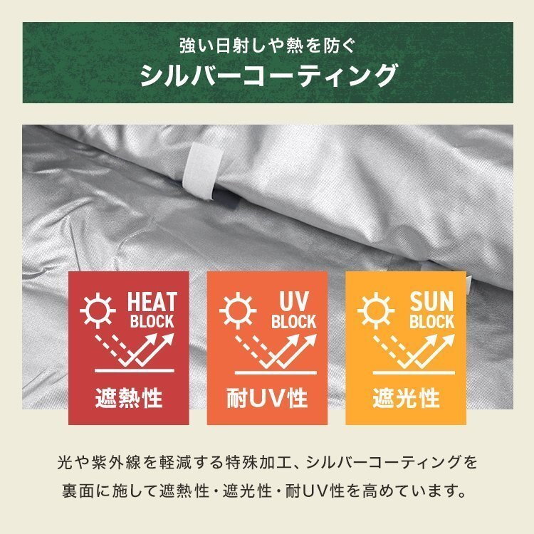 タープテント用 サイドシート 3ｍ×3m 着脱式 ワンタッチ サンシェード テント UVカット 撥水 日よけ 日除け アウトドア キャンプ BBQ 新品_画像5