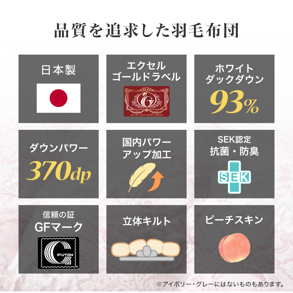 羽毛布団 シングル 掛け布団 日本製 ホワイトダックダウン93%使用 エクセルゴールドラベル 暖かい 冬 抗菌 防臭 防ダニ 羽毛 布団 新品_画像3