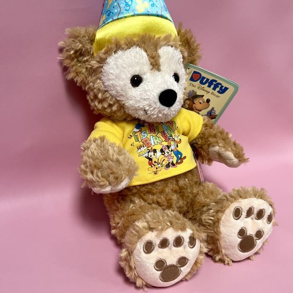 WDW バースデー ダッフィー 12インチ ぬいぐるみ DL Birthday Duffy the Disney Bear US ディズニー パークス お誕生日_画像4