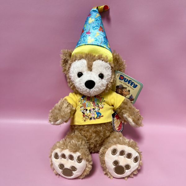 WDW バースデー ダッフィー 12インチ ぬいぐるみ DL Birthday Duffy the Disney Bear US ディズニー パークス お誕生日_画像1