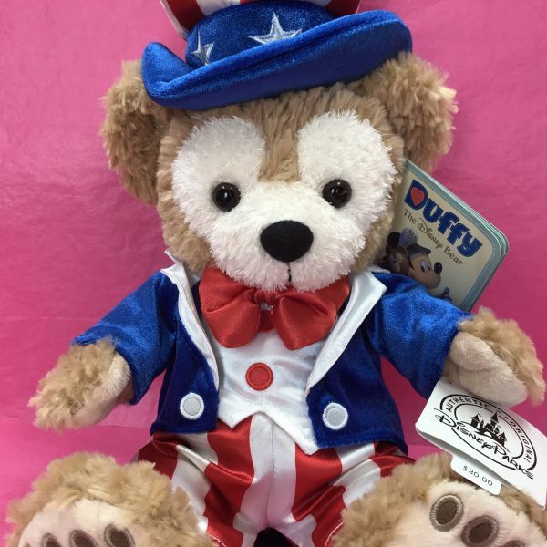 アンクルサム ダッフィー 独立記念 ぬいぐるみ WDW DLR 4th of July Uncle Sam Duffy the Disney Bear US アメリカ ディズニーパークス_画像3