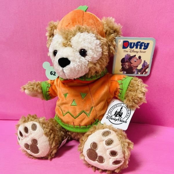 #62 ハロウィーン パンプキン ダッフィー 12インチ ぬいぐるみ WDW DLR Halloween Duffy the Disney Bear US ディズニー パーク_画像4