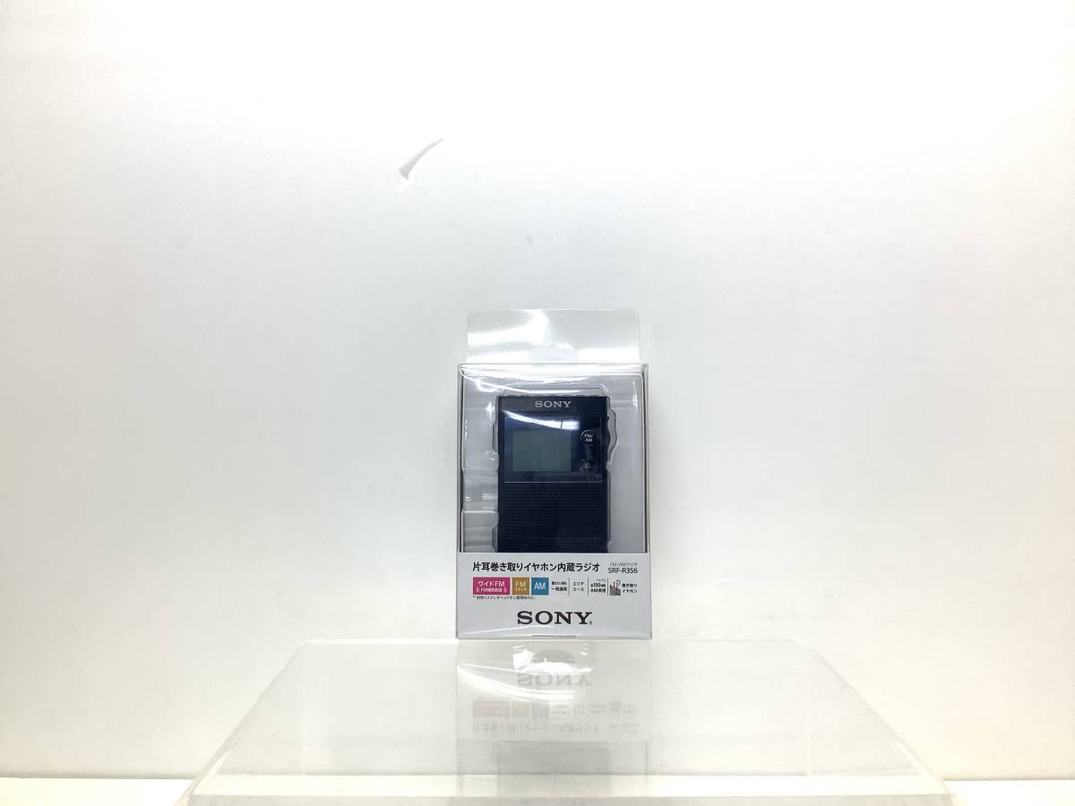 □6000円スタート SONY SRF-R356 片耳巻き取りイヤホン内臓ラジオ 通電、動作確認済み イヤホンカバー、本体カバー付属の画像2