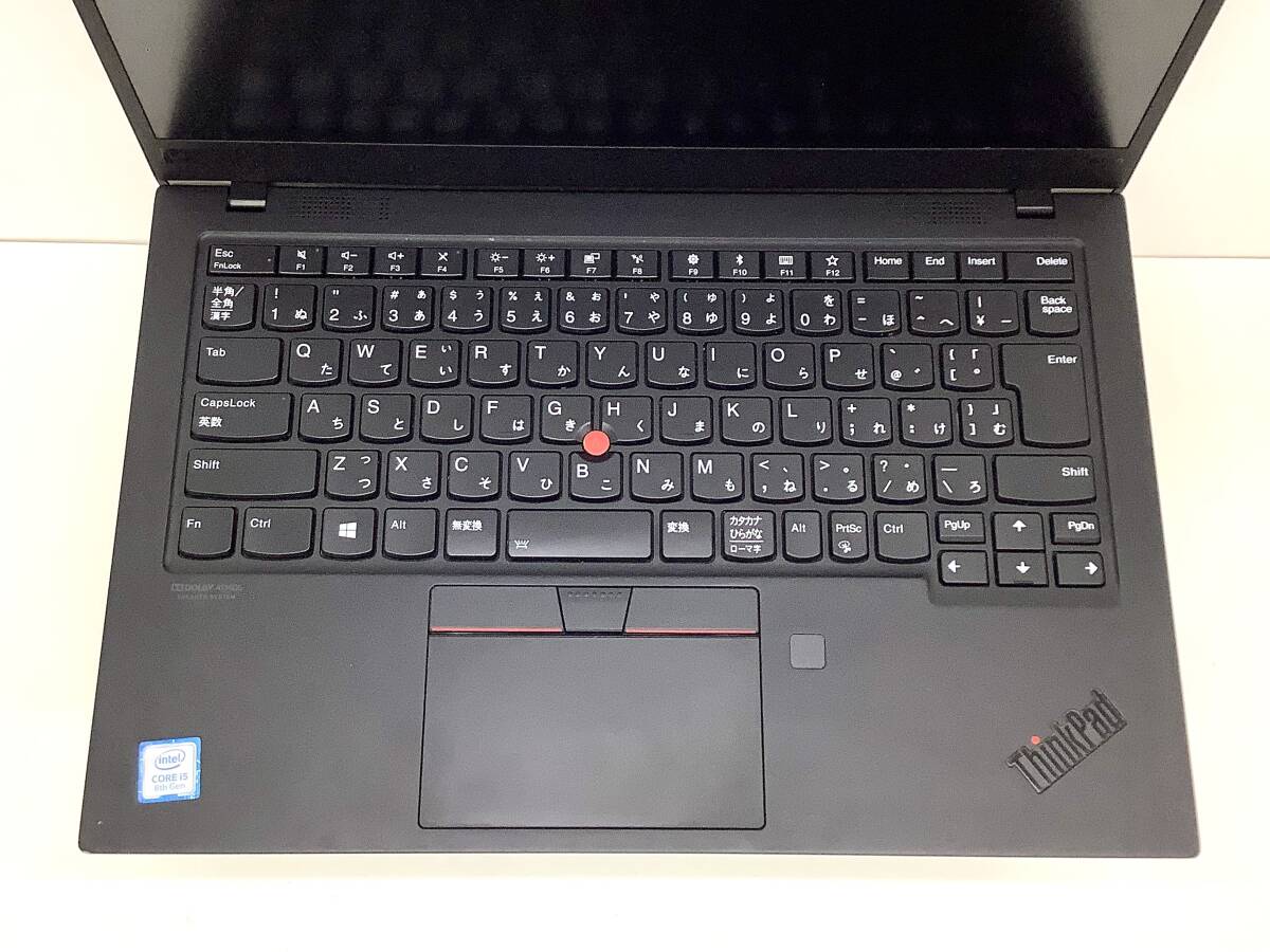 ◆1万円スタート ジャンク Lenovo ThinkPad X1Carbon 7th Win11 intel Core i5-8265U メモリー8GB SSD256GB 14インチFullHD カメラ AC付属_画像3