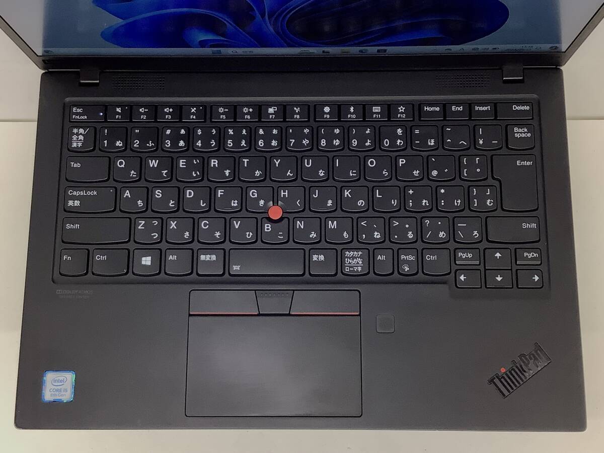 ◆1万円スタート ジャンク Lenovo ThinkPad X1Carbon 7th Win11 intel Core i5-8265U メモリ8GB SSD256GB 14インチFullHD カメラ AC付属_画像4