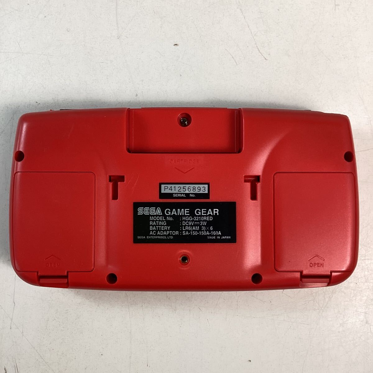 y536 Sega Game Gear red AC adaptor TV tuner battery pack power battery attached SEGA GAME GEAR electrification equipped Junk 