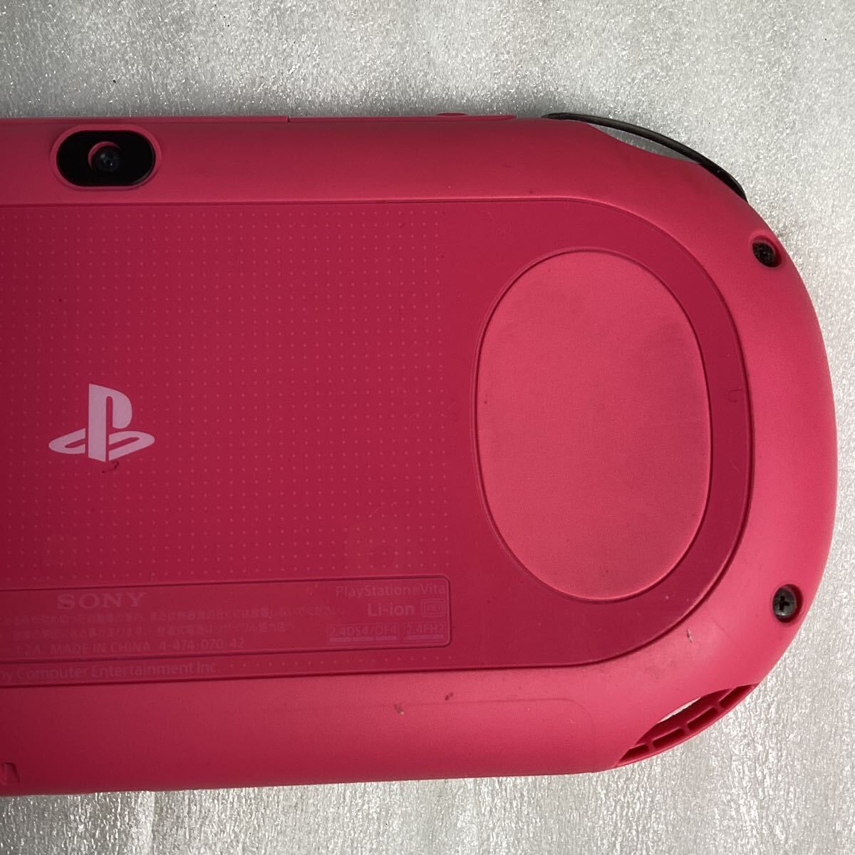 y5314 SONY PSVita Wi-Fiモデル ピンク ブラック PCH-2000 真 流行り神 付属 ソニー PlayStation VITA 動作確認済 中古_画像8