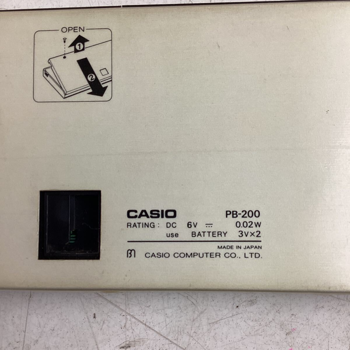 k5410 CASIO pocket computer PB-200 PERSONAL COMPUTER pocket computer Casio pocket computer - that time thing operation not yet verification used 