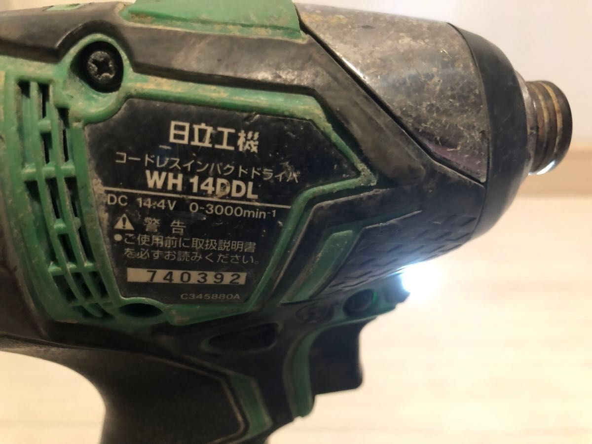 HiKOKI(日立)WH14DDL 14V バッテリー2個 インパクトドライバー HiKOKI(日立)WH14DDL 14V バッテリー2個 インパクトドライバー
