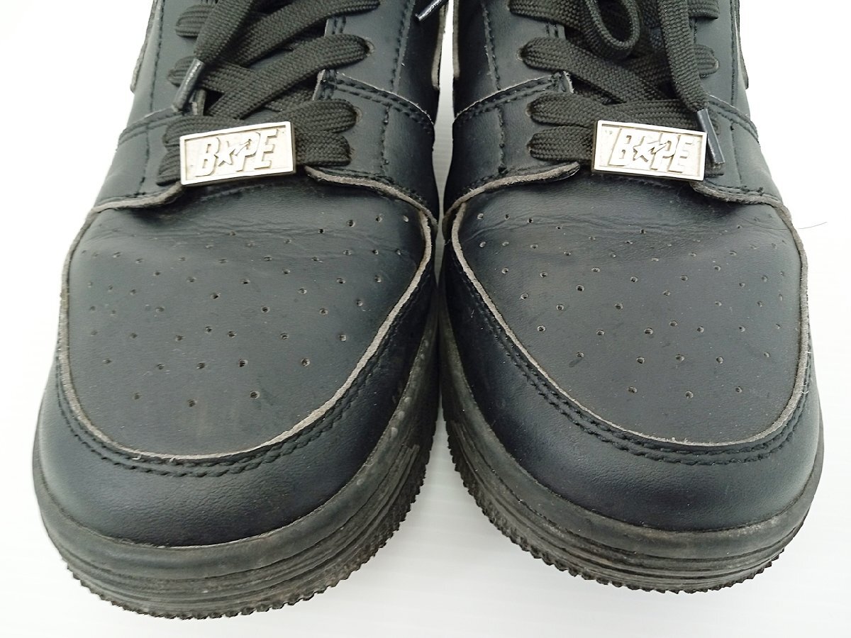 [16A-65-002-1] A BATHING APE A Bathing Ape sneakers 1G20191008 size 10 black 