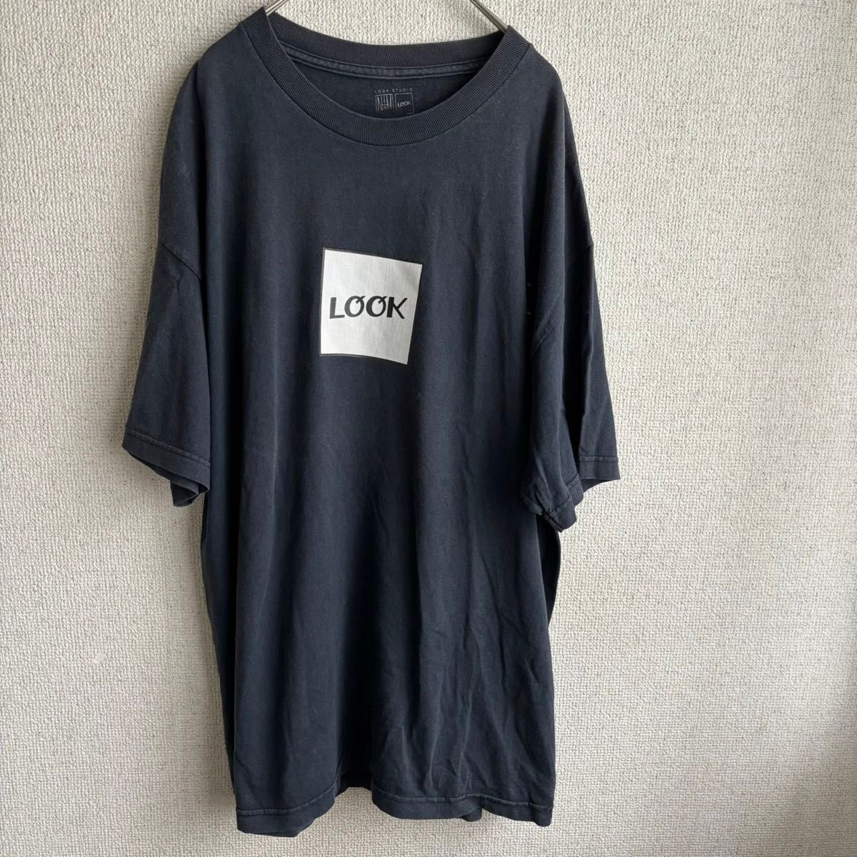 LQQK STUDIO Nハリウッド　プリント　Tシャツ　Lサイズ　黒　ルックスタジオ　半袖