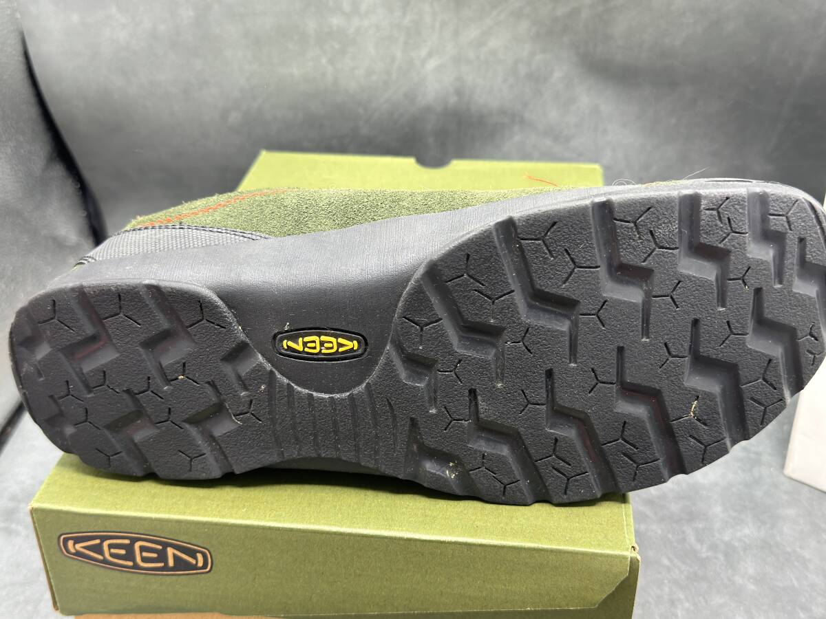 美品 keen Jasper ジャスパー us9 27cm 1025443 ダークグリーン オリーブの画像6