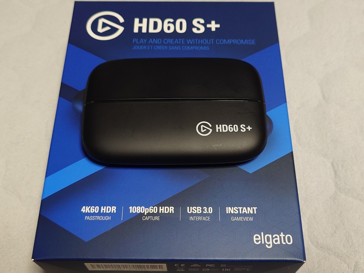 elgato HD60S+ 4k60HDRパススルー　1080p60HDR ゲーミングキャプチャー　エルガト 外付けキャプチャカード_画像1