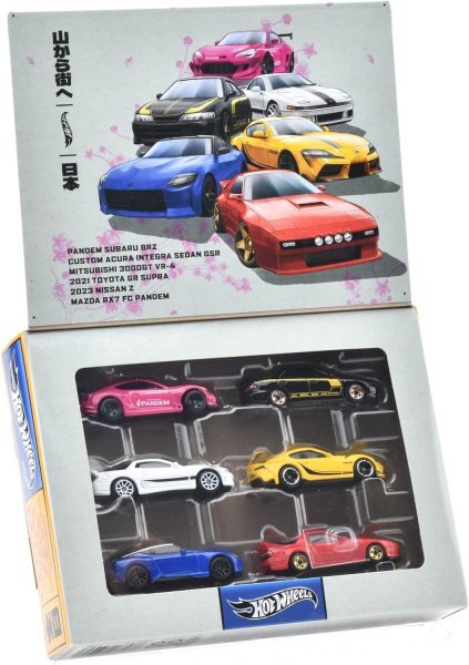 即決☆☆ 6台セット スバルBRZ インテグラ 3000GT VR-4 GR スープラ 日産 Z RX7 FC ストリート・オブ・ジャパン　 HOT WHEELS_画像6