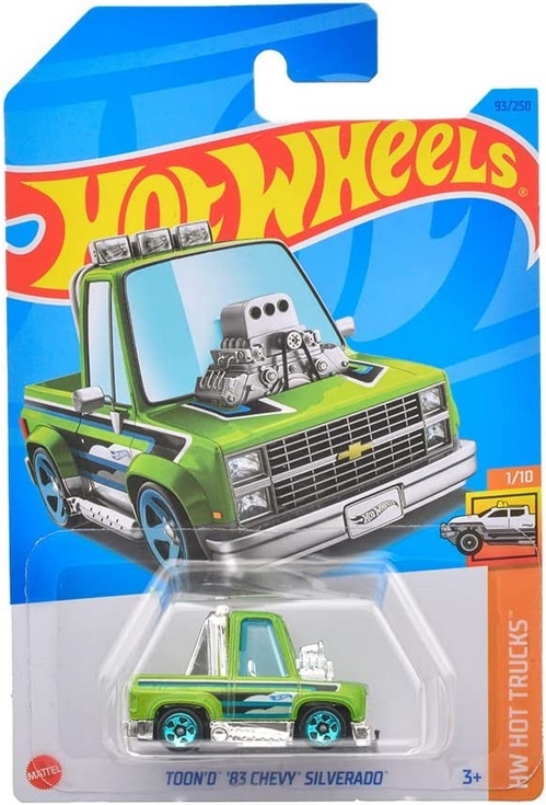 即決☆☆TOON'D '83 CHEVY SILVERADO HW HOT TRUCKS ホットウィール Hot Wheels 定形外発送可能_画像4