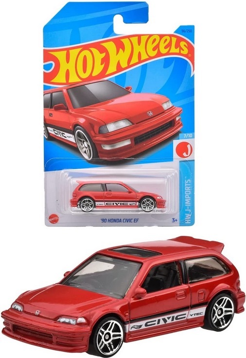 即決☆☆'90 ホンダ シビック EF ホットウィール(Hot Wheels) ベーシックカー HONDA CIVIC EF の画像4