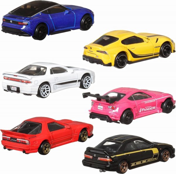 即決☆☆ 6台セット スバルBRZ インテグラ 3000GT VR-4 GR スープラ 日産 Z RX7 FC ストリート・オブ・ジャパン　 HOT WHEELS_画像3