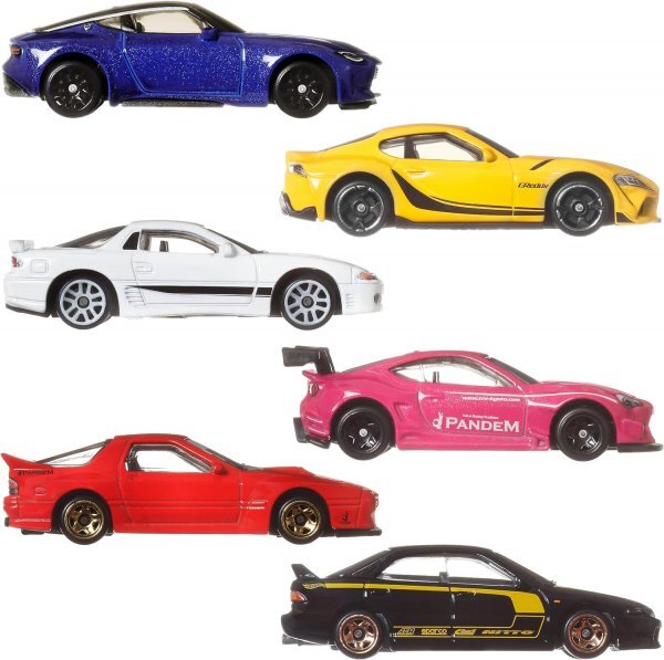 即決☆☆ 6台セット スバルBRZ インテグラ 3000GT VR-4 GR スープラ 日産 Z RX7 FC ストリート・オブ・ジャパン　 HOT WHEELS_画像4