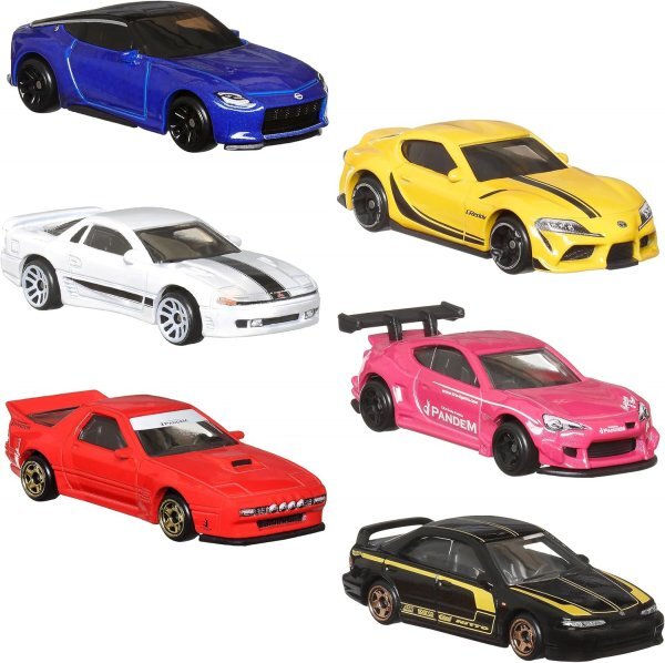 即決☆☆ 6台セット スバルBRZ インテグラ 3000GT VR-4 GR スープラ 日産 Z RX7 FC ストリート・オブ・ジャパン　 HOT WHEELS_画像5