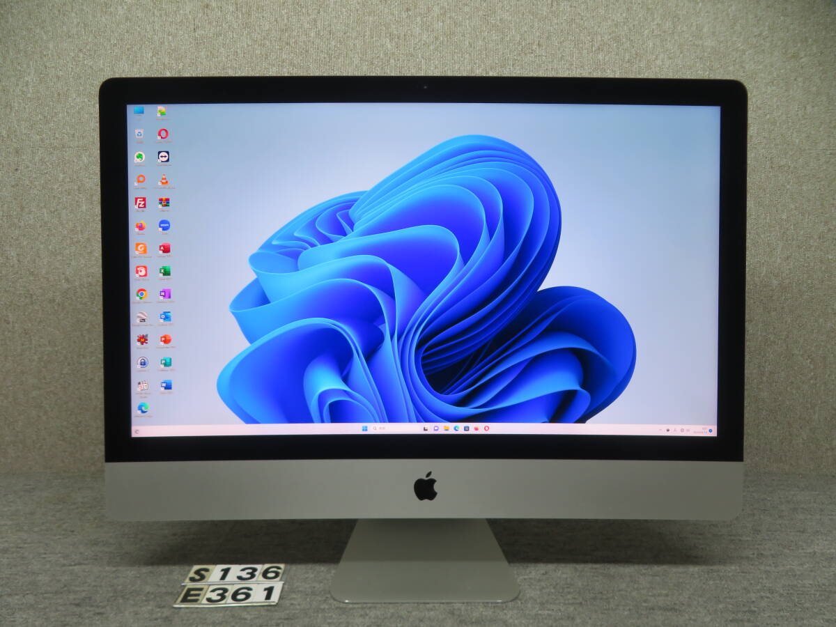 究極PC iMac Retina 5K A1419 ●プロソフト＆Office付 ●27型 ●Core i7 /32GB/ 高速SSD 1TB ●PC1台で、ダブル macOS 12.6.6 & Win11_PC1台で,ダブルmacOS&Win11が使用出来る