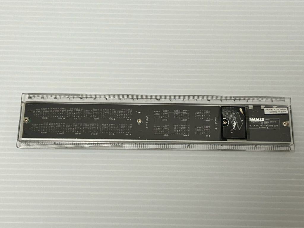 ●W266● 動作確認済み CITIZEN シチズン 定規 機能付 電卓 RL-4 SEIBU TIME clock_画像5