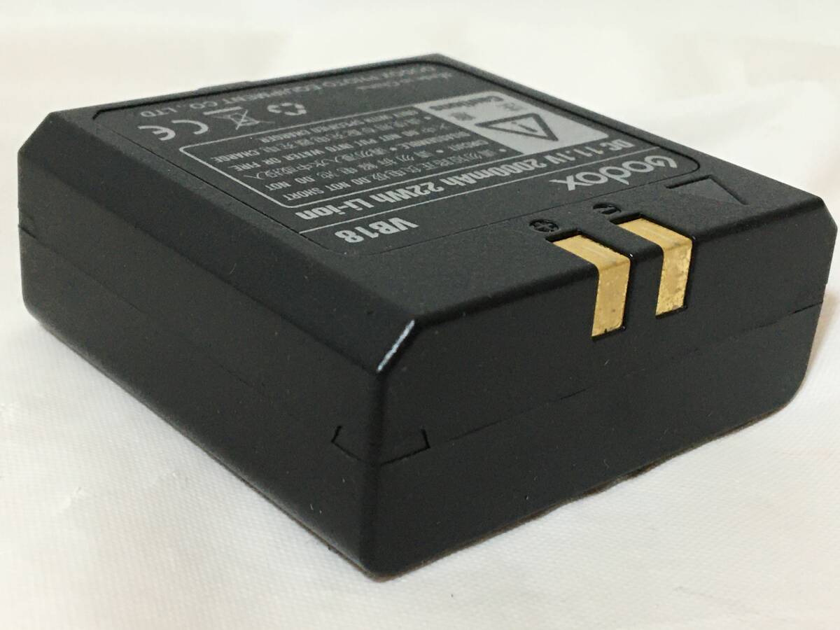 〇W032〇Godox VC18 充電器＋VB18 リチウムイオン電池 セットの画像8