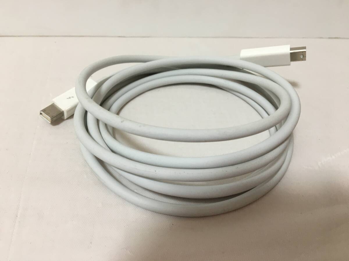 ○W089○動作品 Apple アップル 純正 Thunderbolt Cable 2m A1410 サンダーボルト ケーブルの画像5