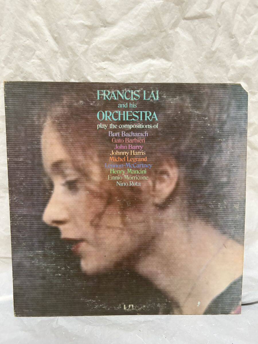 ◎W071◎LP レコード US盤 Francis Lai Play The Compositions Of…/フランシス・レイ Francis Lai And His Orchestra/UA-LA095-Fの画像1