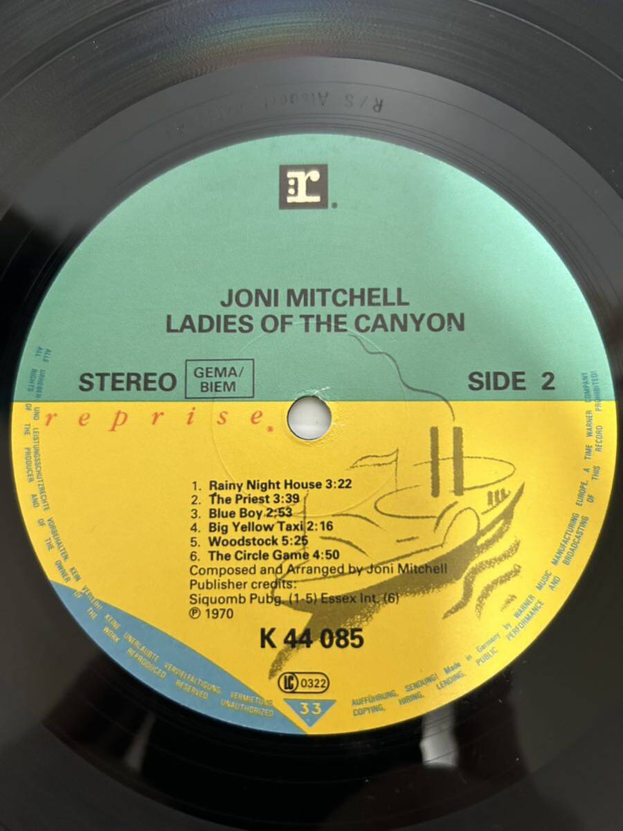 ◎W247◎LP レコード ドイツ盤 美盤 Joni Mitchell ジョニ・ミッチェル/Ladies Of The Canyon レディズ・オブ・ザ・キャニオン/Reprise_画像6