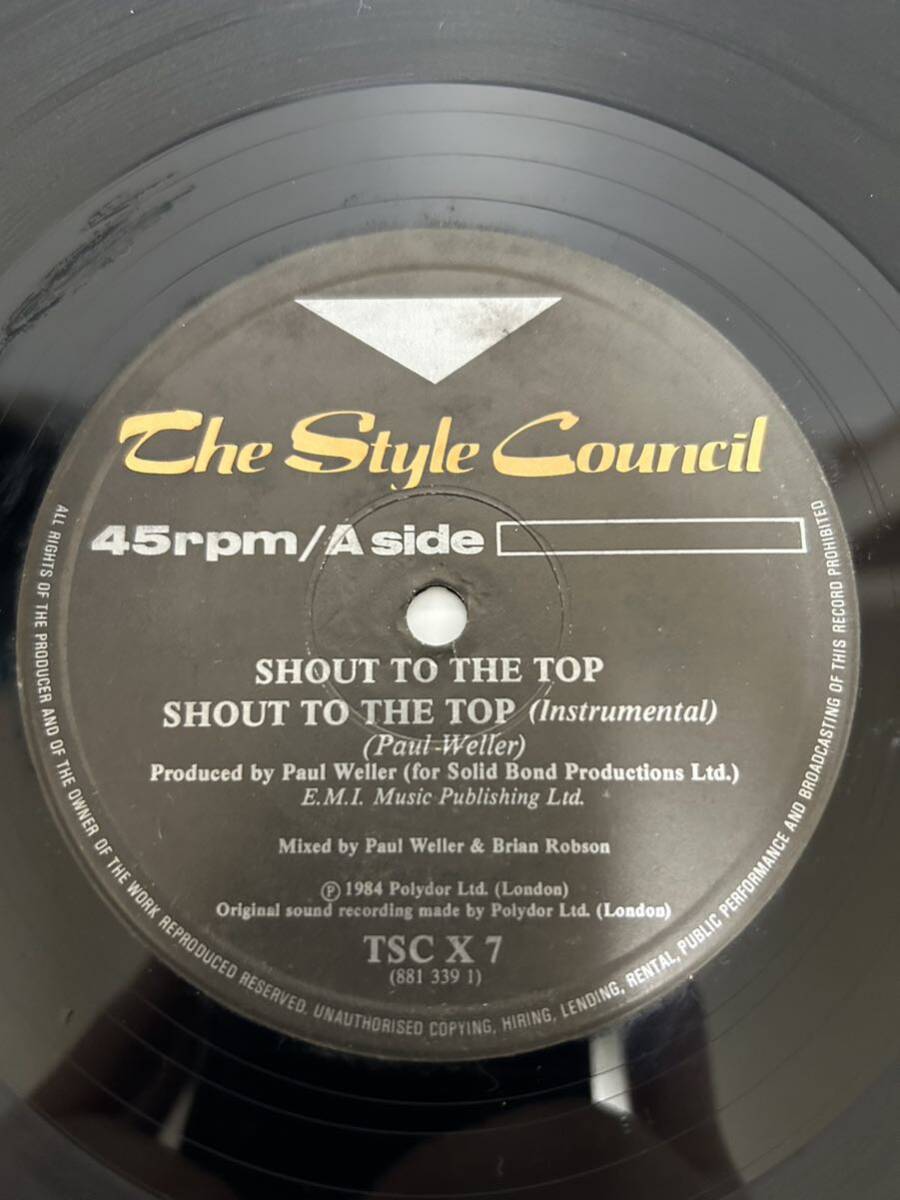 ◎W257◎LP レコード UK盤 スタイル・カウンシル The Style Council/シャウト・トゥ・ザ・トップ Shout To The Top/TSC X 7_画像5