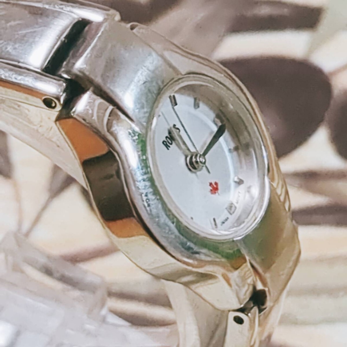ROOTS カナダ 腕時計 レディース ステンレススチール 日本 ムーブメント クォーツ 白文字盤 時計_画像7