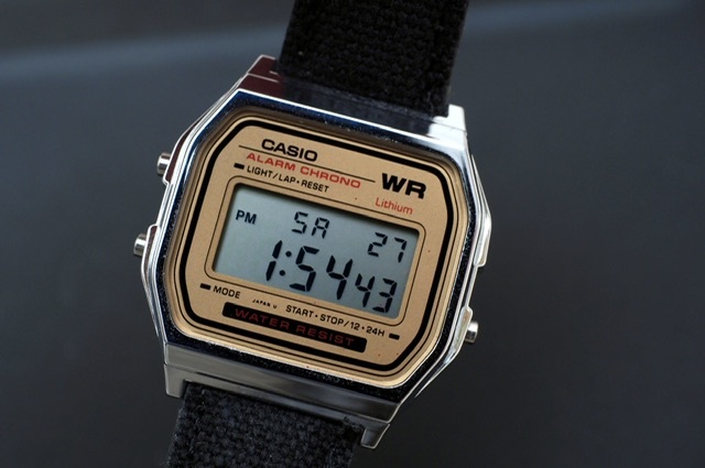 CASIO カシオ A159W（593）布ベルト デジタル腕時計_画像8