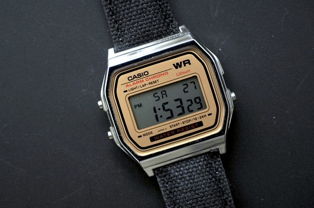 CASIO カシオ A159W（593）布ベルト デジタル腕時計_画像5