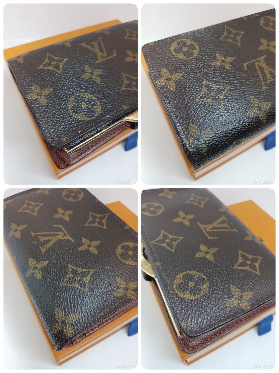 LOUIS VUITTON がま口財布 ポルトフォイユ ヴィエノワ ルイヴィトンM61674の画像9