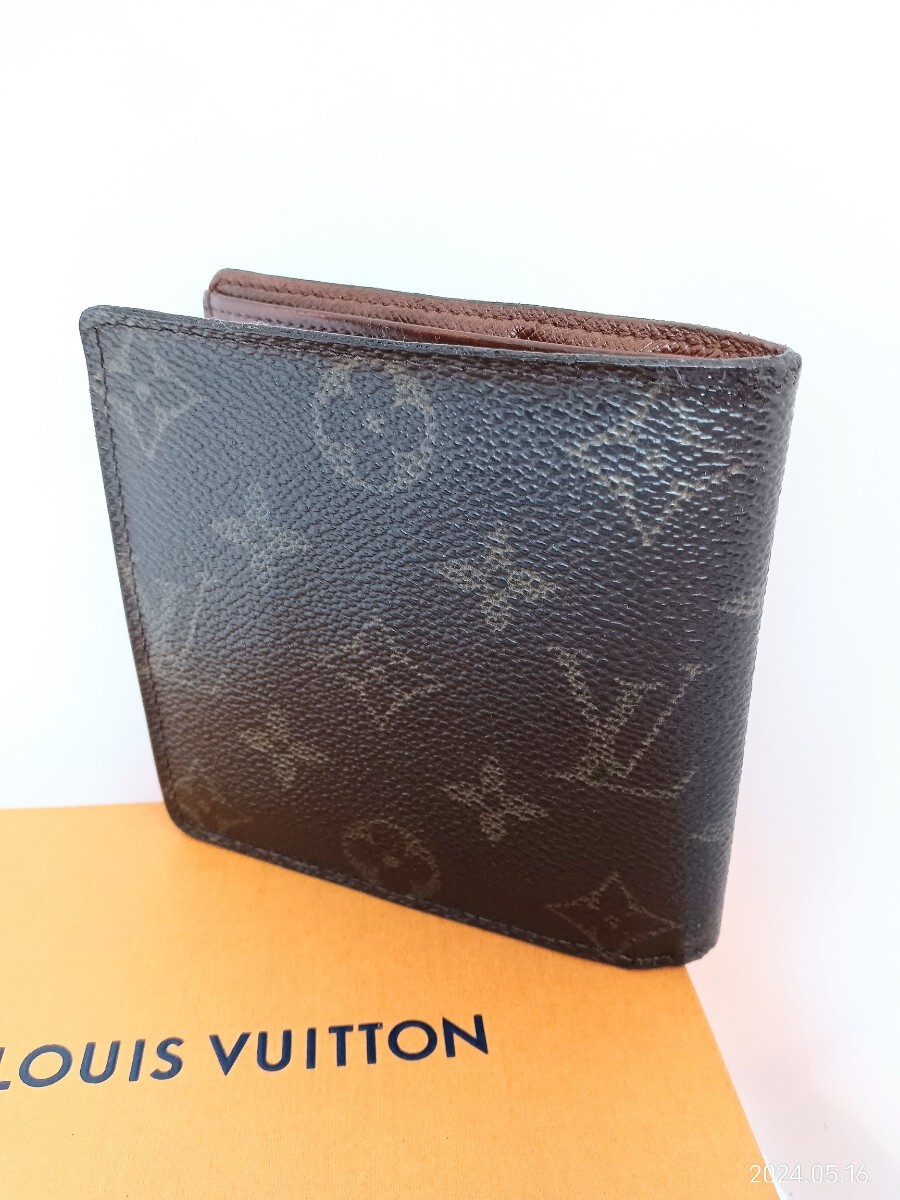 LOUIS VUITTON モノグラム ポルトフォイユ マルコ 二つ折り財布 ルイヴィトンM61675_画像2