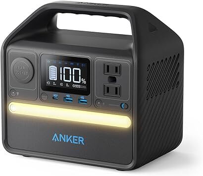 Anker ポータブル電源 小型 軽量 定格300W AC2ポート 長寿命10年 リン酸鉄 防災安全協会推奨_画像1