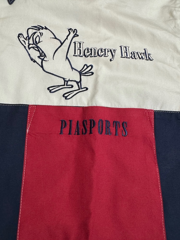 PIASPORTS ピアスポーツ ヘンリーホーク　フォグホーン　レグホーン刺繍半袖シャツ　サイズⅣ_画像4