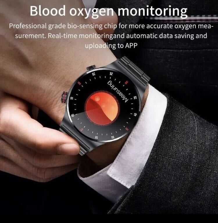 [1 иен ~] смарт-часы чёрный черный LIGE нержавеющая сталь Bluetooth ECG PPG мужской спорт здоровье управление водонепроницаемый сердце . кровяное давление сон 