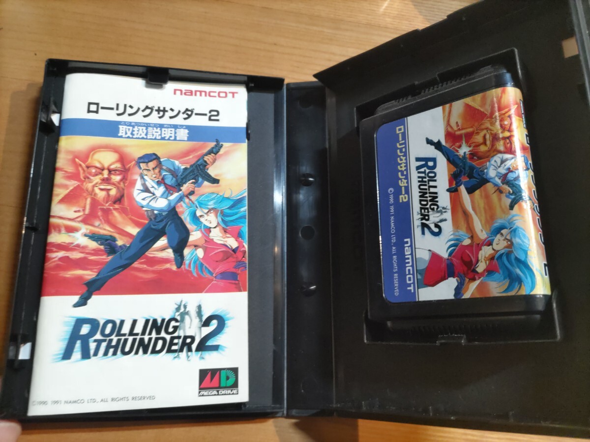 ローリングサンダー2 箱説付き　メガドライブソフト　MD MEGADRIVE ROLLING THUNDER NAMCO_画像4