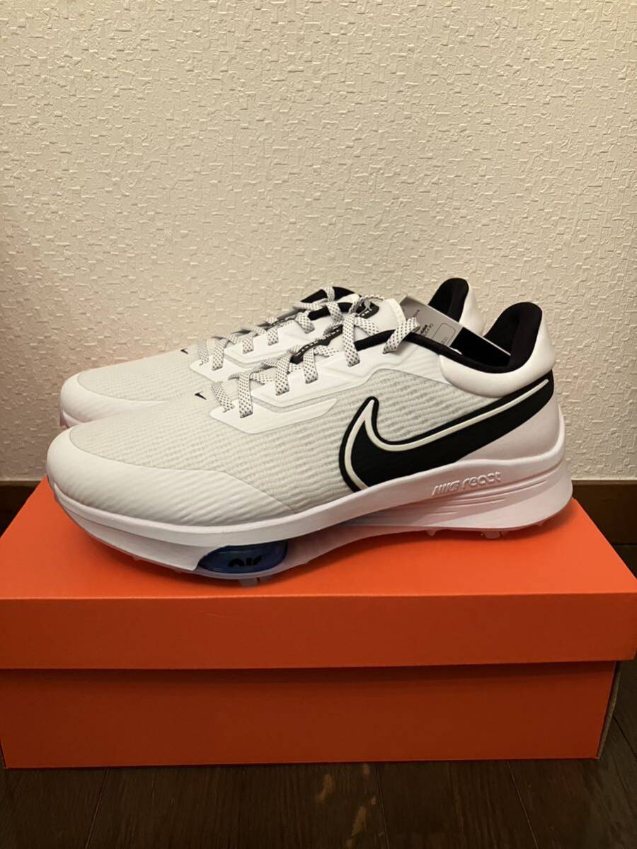 NIKE ナイキ ゴルフ エアズームインフィニティツアー ネクスト% ワイド 28.5cm ブラック ホワイト ブルー