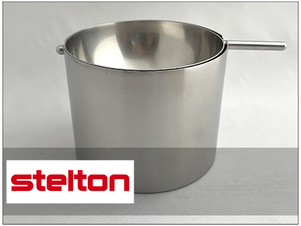 希少☆Stelton ステルトン/アルネ・ヤコブセン/シリンダーライン レボルビングアッシュトレイ 灰皿 Lサイズ☆北欧 デンマーク 高級 雑貨_画像1