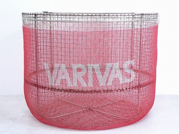 60ME30▲【11】未使用品VARIVAS/バリバスTechno Mesh/テクノメッシュ約39cm？赤色タモ網用替網・替え網釣り_下記の画像・説明も必ずご覧下さい。