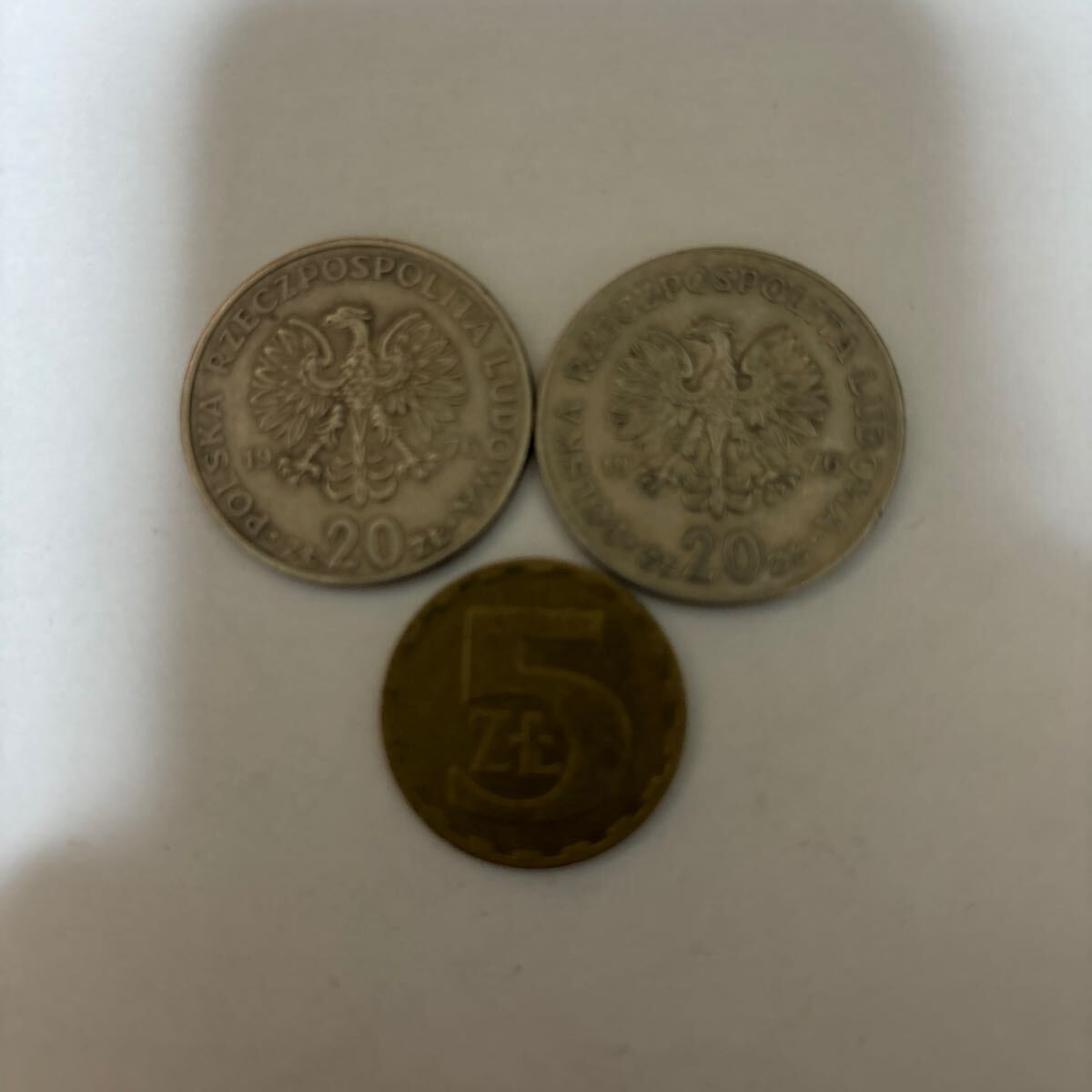 ポーランド硬貨3枚セット　45ズウォティ_画像1