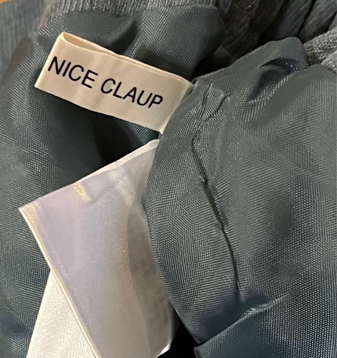 nice claup ナイスクラップ 青 ブルー ベロア ショートパンツ ハーフパンツ GRL 可愛い かわいい ズボン ボトムス