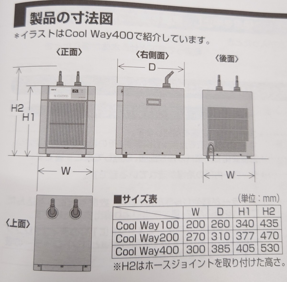 GEX 観賞魚水槽用クーラー COOL WAY 100 未使用 保管品の画像5