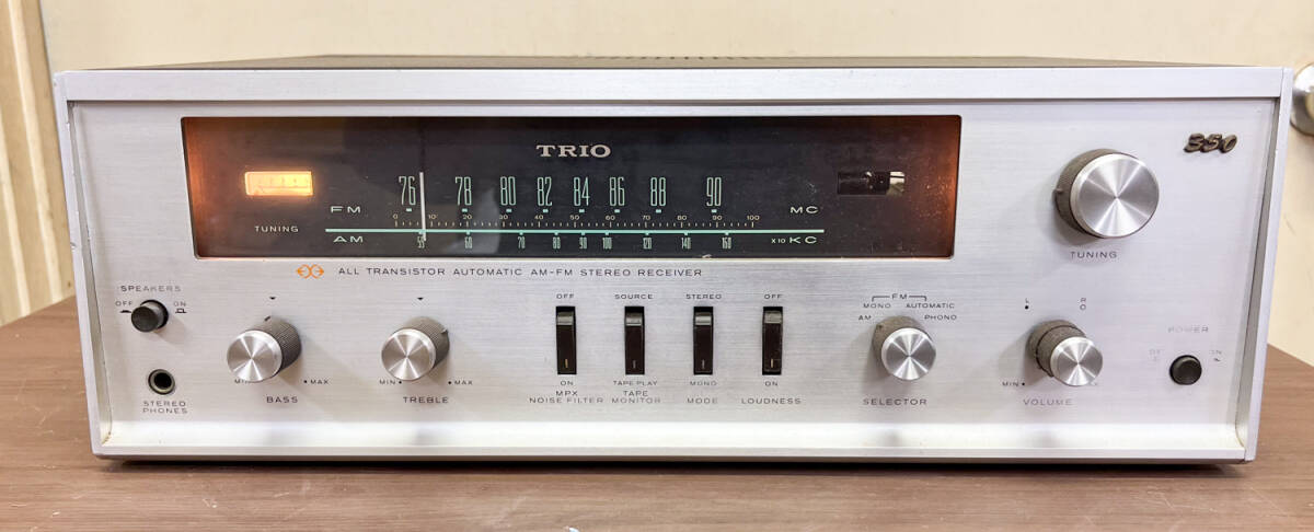 TRIO / トリオ TW-350 オールトランジスター オートマチック AM-FM ステレオレシーバー 通電確認 禁煙冷暗所保管品 2の画像6